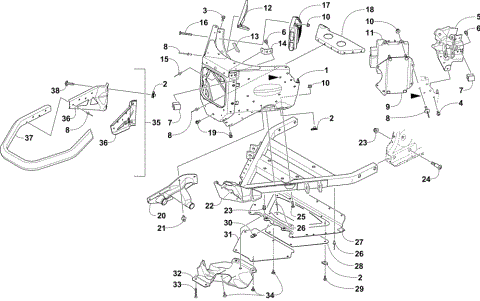 FRONT BUMPER AND FRAME ASSEMBLY