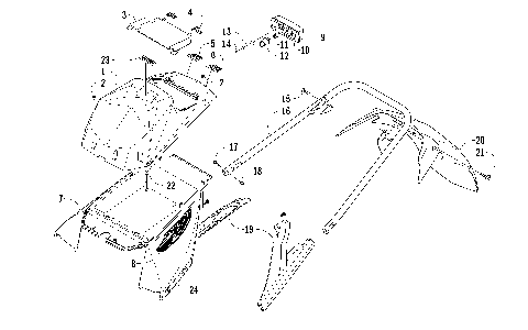 REAR BUMPER, STORAGE BOX, AND TAILLIGHT ASSEMBLY [86622]