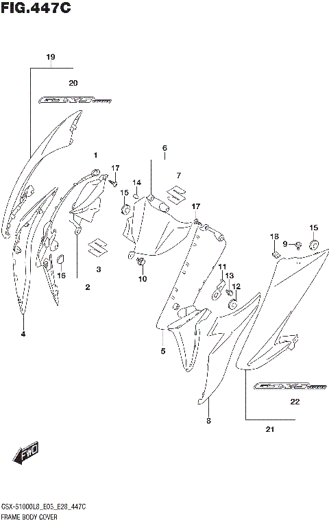 FRAME BODY COVER (GSX-S1000AL8 E28)