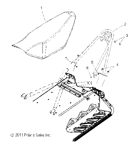 BODY, SEAT MOUNTING - S12BF8GSA/GSL (49SNOWSEAT12600RUSH)