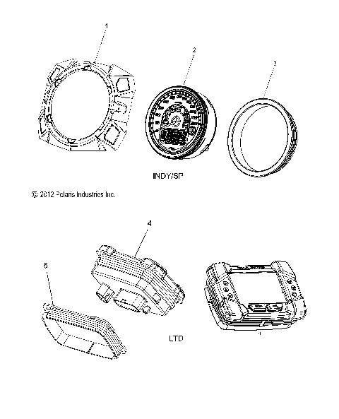 ELECTRICAL, SPEEDOMETER/MULTI FUNCTION GAUGE - S16CB6/CP6 ALL OPTIONS (600018)