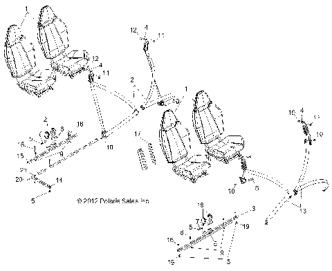 BODY, SEAT MOUNTING and BELTS - R13XT87AA/9EAK (49RGRSEATMTG13RZRXP4)