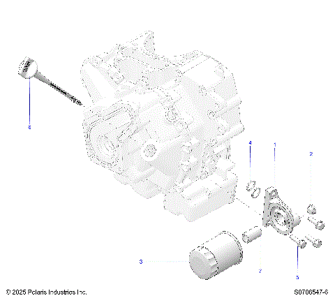 ENGINE, OIL FILTER & DIPSTICK