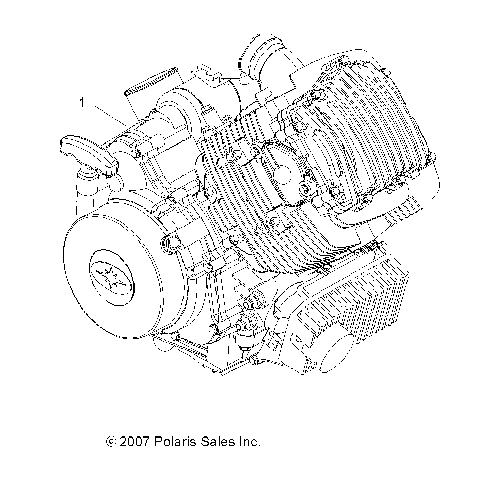 ENGINE, SHORT BLOCK - A08LH27AW/AX/AZ (49ATVENGINE08SP300)