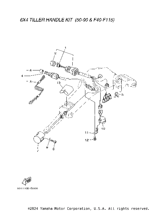 TILLER HANDLE ELECTRICAL
