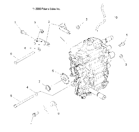 TRANSMISSION MOUNTING - A07BG50AA/FA (49ATVGEARCASEMTGSCRAM)