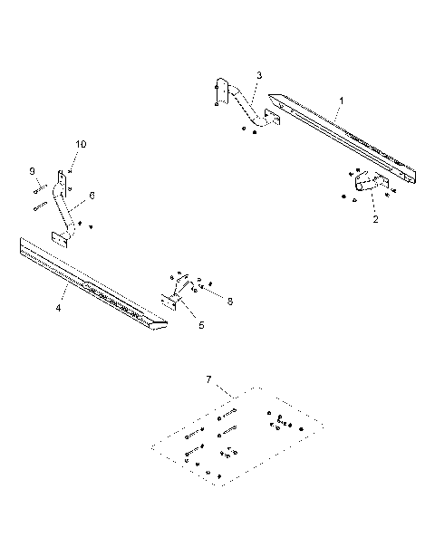 BODY, NERF BARS - R15RTA/E87A5 (49RGRNERFBAR15900XP)