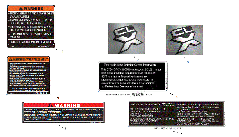 WARNING DECAL KITS