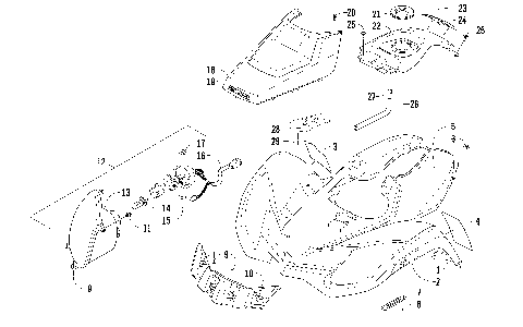 FRONT BODY AND HEADLIGHT ASSEMBLY [94264]