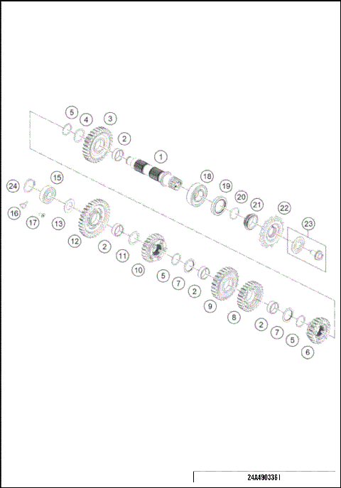 TRANSMISSION II - COUNTERSHAFT