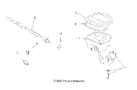 STEERING, CONTROLS and THROTTLE ASM. and CABLE - A13MH76FF (49ATVCONTROLS08SP800EFI)