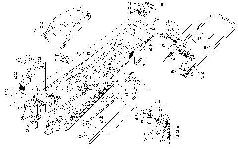 TUNNEL, REAR BUMPER, AND SNOWFLAP ASSEMBLY [99382]