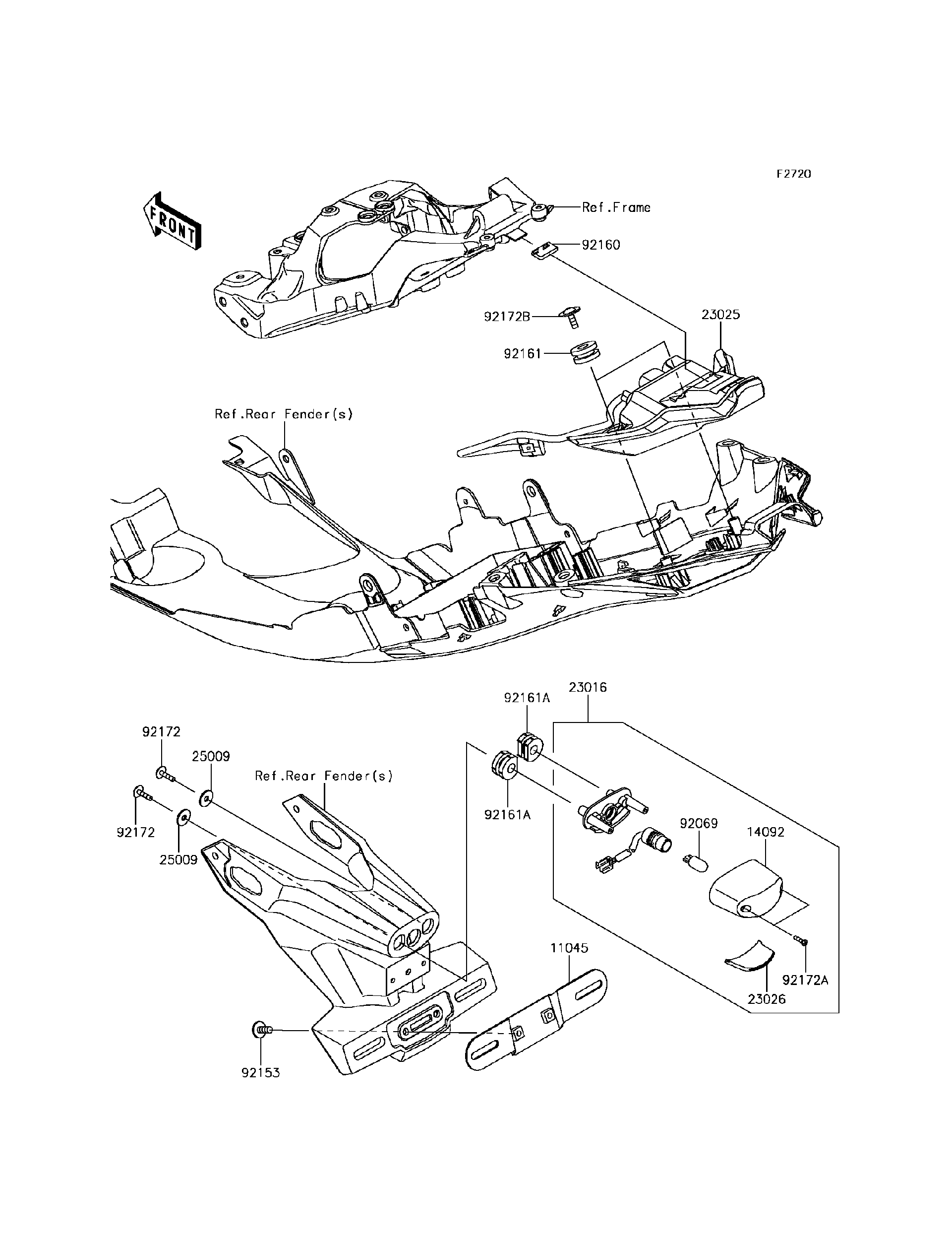2017 Kawasaki Motorcycles Parts Diagrams | Crossbay