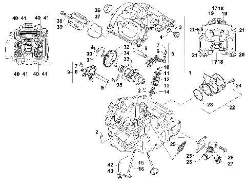 CYLINDER HEAD AND CAMSHAFT/VALVE ASSEMBLY [99950]