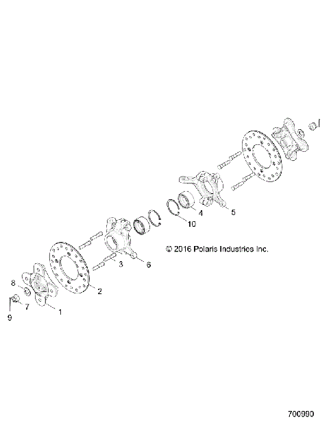 SUSPENSION, FRONT CARRIER AND HUB - Z18VEL92BK/BR/LK (702134)