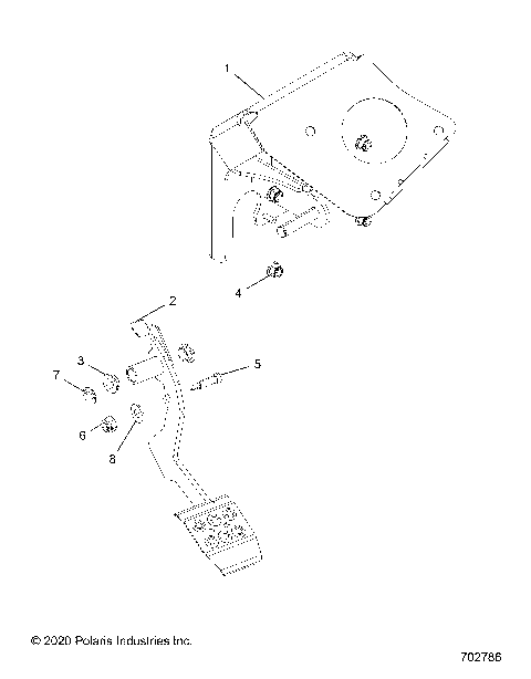 BRAKES, PEDAL - G21GAB99CM/FM (702786)