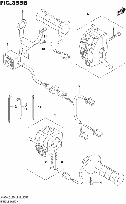 HANDLE SWITCH (AN650ZL6 E28)