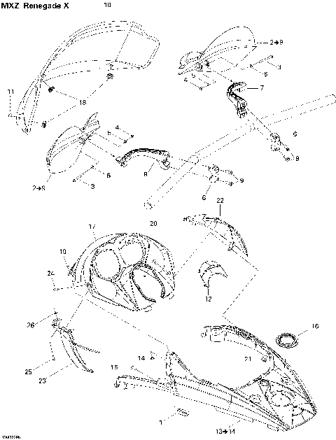 09- Windshield And Console RENX 600