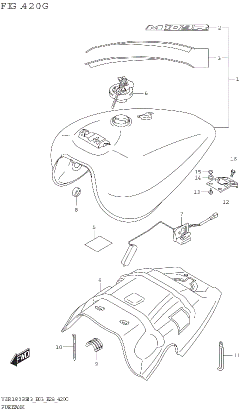 FUEL TANK (E33)(SEE NOTE 1)