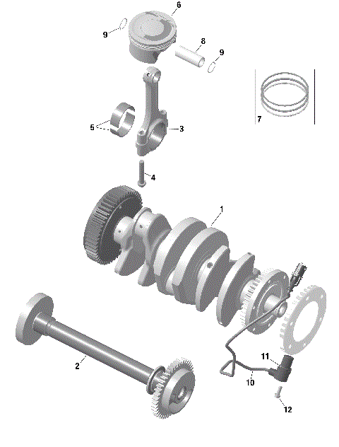01- ROTAX - Crankshaft and Pistons
