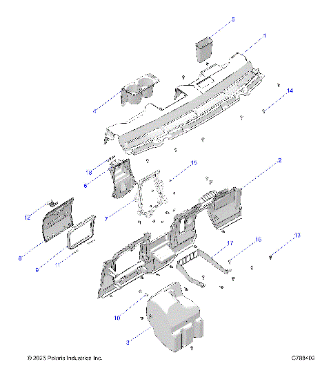 BODY, DASH  - R25M4A57B1 (C788402)