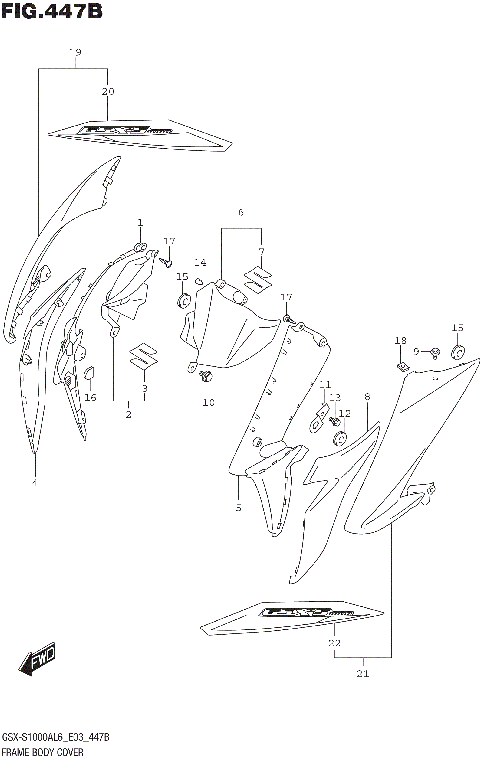 FRAME BODY COVER (YSF)