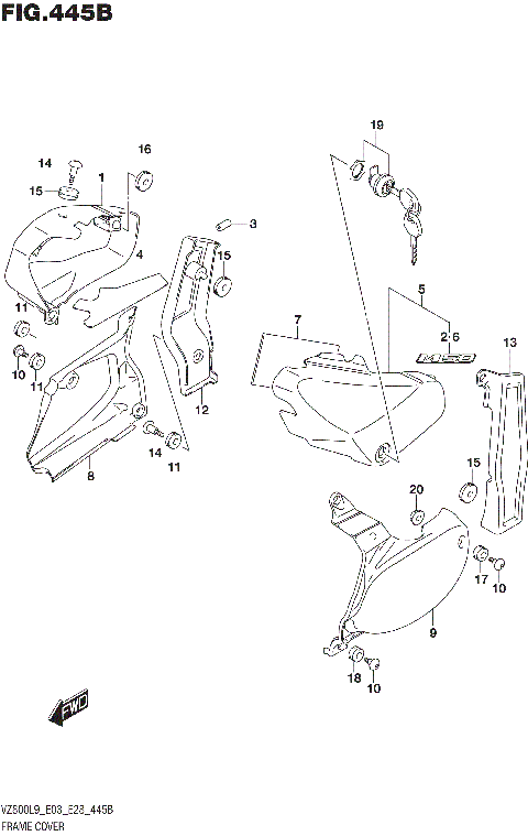 FRAME COVER (VZ800L9 E28)