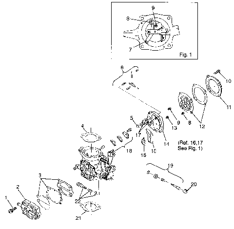 CARBURETOR (SL 700) SL 700 B974071 and Intl. SL 700 I974071 (4940874087C008)