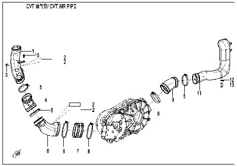 CVT AIR PIPE
