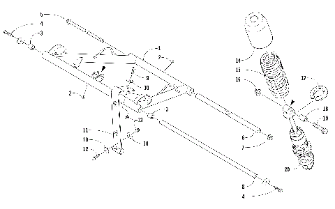 REAR SUSPENSION FRONT ARM ASSEMBLY [102588]