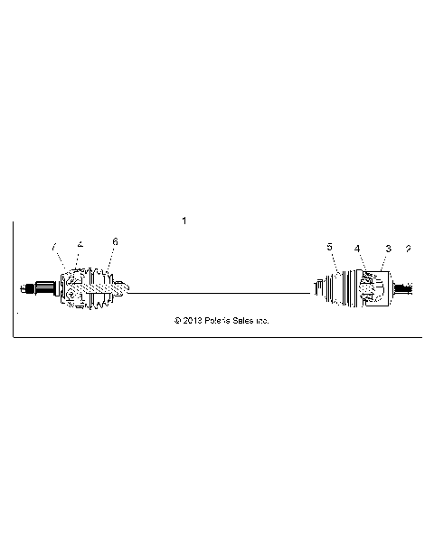 DRIVE TRAIN, FRONT HALF SHAFT - Z16VDE99FM/NM (49RGRSHAFTDRV14RZR1000)