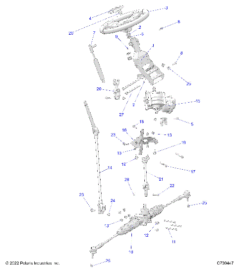 STEERING, STEERING ASM. - R23MAA57B1/EB4/B9 (C730447)