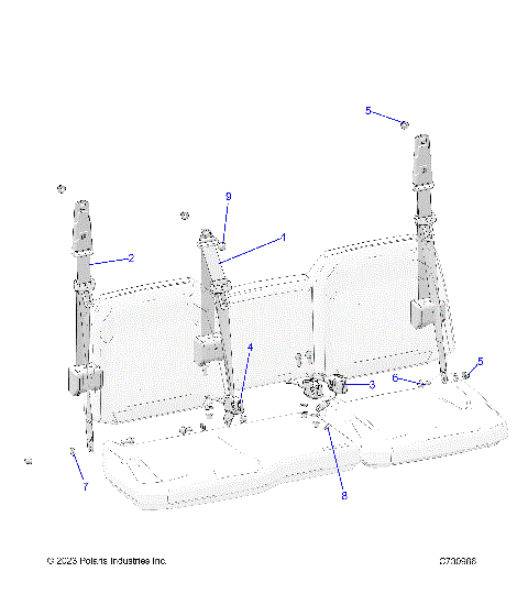 BODY, SEAT BELT MOUNTING - R23E3SC3BD (C730986)