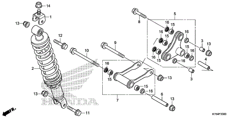 REAR SHOCK ABSORBER