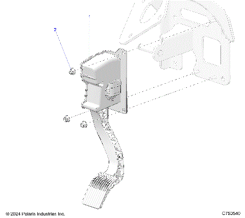 ENGINE, THROTTLE PEDAL - G25GXP99 (C750540)