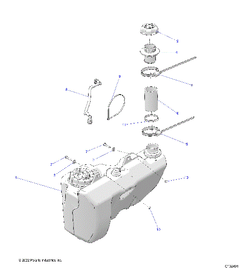 FUEL SYSTEM, FUEL TANK - A23SLE95PK (C021491)