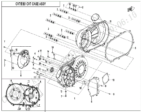 CVT CASE ASSY.