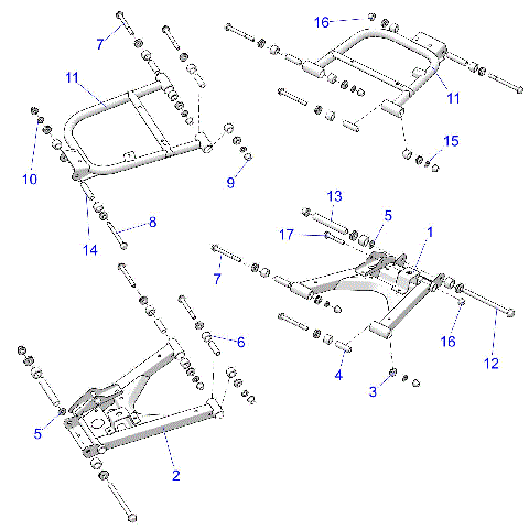 SUSPENSION, REAR CONTROL ARMS - R23RSE99A9/B9/AJ/BJ/AK/BK/AX/BX (C730039)