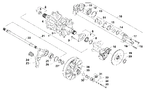 DRIVE TRAIN SHAFTS AND BRAKE ASSEMBLIES [101230]