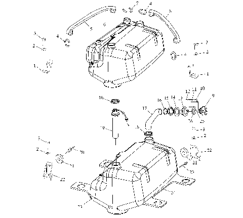 FUEL TANK - W005199D (4955825582A011)