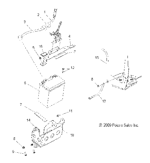 ELECTRICAL, BATTERY and CABLES - S12PP7FSL (49SNOWBATTERY10TRBOLX)