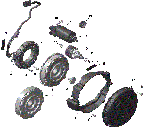 01- ROTAX - Magneto - Electric Start