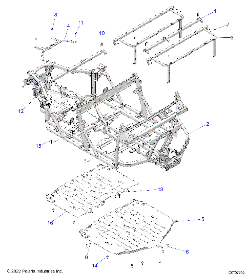 CHASSIS, MAIN FRAME - D25P4ED4D4 (C0707046)