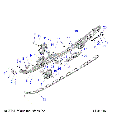 SUSPENSION, RAIL BEAM LH/RH - S21TLC6RS/6RE ALL OPTIONS (C601616)