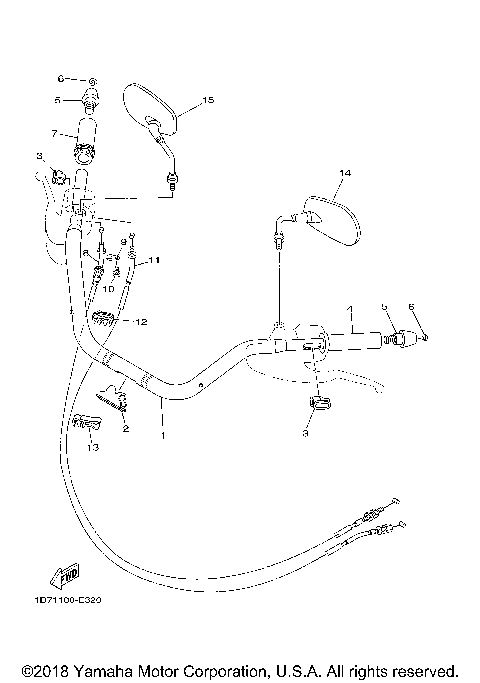STEERING HANDLE CABLE