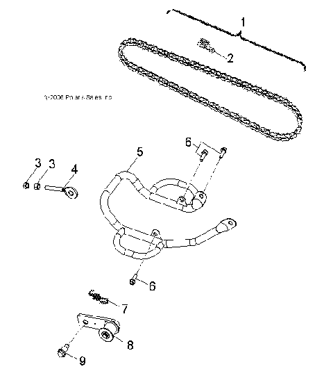 DRIVE TRAIN, CHAIN - A24YAK11B1/B5 (49ATVCHAIN08OUT90)