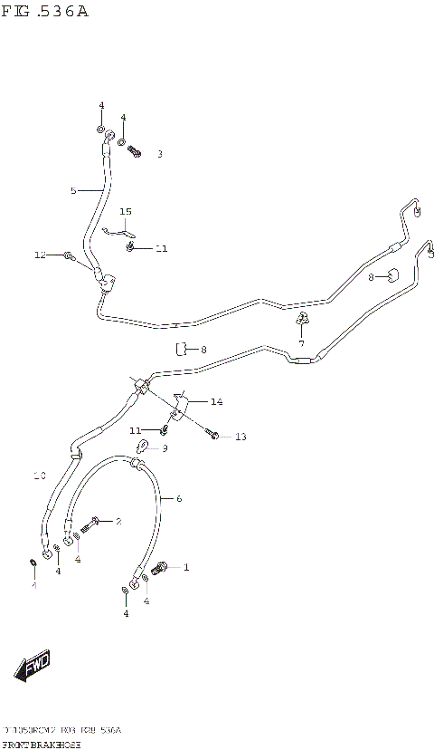 FRONT BRAKE HOSE (DL1050RQ)