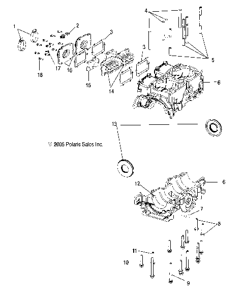 ENGINE, CRANKCASE - S07MX4CS/CE (4997179717C10)
