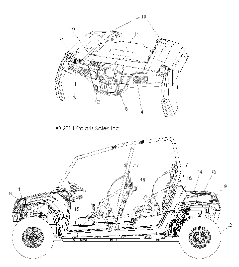 BODY, DECALS - R12XE76AD/7EAB/EAO (49RGRDECAL12RZR4)