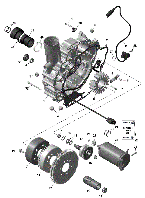 01- ROTAX - Magneto and Electric Starter